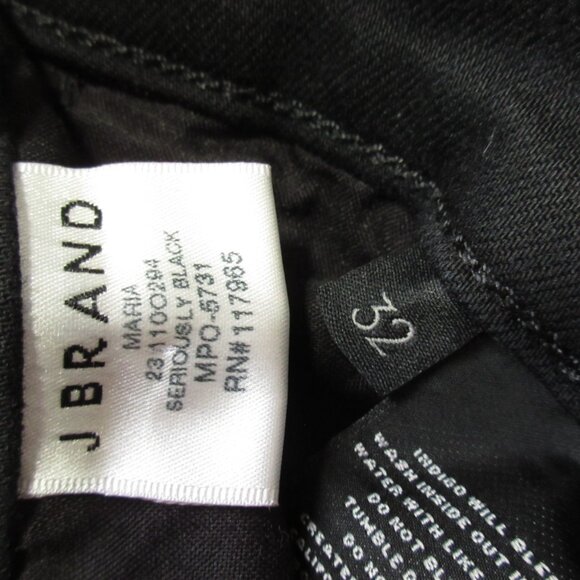 NWT J Brand Maria High Rise in Seriously Black Stretch Skinny Jeans 32 - Picture 3 of 8